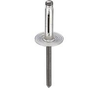 Restagraf - Rivet Expansé Tête Large Aluminium - Compatible avec Citroën, Fiat, Mitsubishi, Nissan, Opel, Peugeot, Renault, Smart - Diamètre 4,8 mm - Longueur 20,5 mm - Réf. 42629 - Boîte de 150