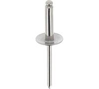 Restagraf - Rivet Tête Large Inox A4 - Diamètre 4,8 mm - Longueur 20 mm - Réf. 40624 - Boîte de 150