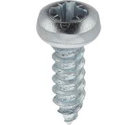 Restagraf - Vis à Tôle - Tête Cylindrique Bombée Pozidrive - Acier Zingué Blanc - Standard DIN 7981 - Fixation Carrosserie - Réf. 611 - Sachet de 75