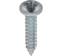 Restagraf - Vis à Tôle - Tête Cylindrique Bombée Pozidrive - Acier Zingué Blanc - Standard DIN 7981 - Fixation Carrosserie - Réf. 610 - Sachet de 45