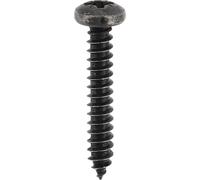 Restagraf - Vis à Tôle - Tête Cylindrique Bombée Pozidrive - Acier Zingué Noir - Standard DIN 7981 - Fixation Carrosserie - Réf. 691 - Sachet de 40