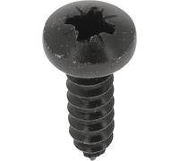 Restagraf - Vis à Tôle - Tête Cylindrique Bombée Pozidrive - Acier Zingué Noir - Standard DIN 7981 - Fixation Carrosserie - Réf. 220694 - Blister de 20