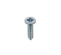 Restagraf - Vis à Tôle - Tête Fraisée Bombée Pozidrive - Acier Zingué Blanc - Standard DIN 7983 - Fixation Carrosserie - Réf. 605 - Sachet de 45