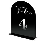 Restauration Numéros de table Étiquette de table numérique, numéro mariage, siège personnalisé DIY(Black S,Number 1-25)