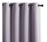 RESTILO Blackout Rideau occultant à œillets 140 x 270 cm 1 pièce Rose Rideau décoratif Opaque pour fenêtre