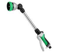 RESTMO Pistolet d'arrosage de jardin en métal, 42 cm de Long | Tête Pivotante à 180°,avec Contrôle du Débit, 7 Modes de Pulvérisation, Convient pour suspendre les fleurs et les arbustes