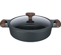 Resto Kitchenware 93906, 4,1 l, noir, aluminium, électrique, gaz, induction, verre, 28 cm
