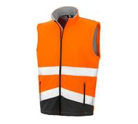 Result Gilet De Sécurité Soft Shell Haute Visibilité Orange Ou Jaune