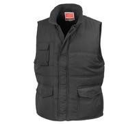 Result Re94a Gilet de Travail sans Manches Moyen Noir