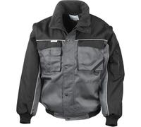 Result WORK-GUARD R71X | Workguard Heavy Duty Jacket / Veste de travail - Couleur : Grey/Black - Taille : XXL