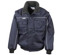 Résultat Re71 a Work-Guard Housse à Fermeture Éclair Robuste Veste Pilote Large Bleu Marine/Bleu Marine