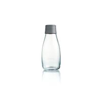 Retap ApS Petite Bouteille d'eau en Verre Borosilicate Gris 0,3 l