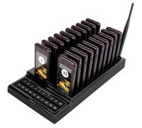 Retekess T111 Pager Système sans Fil, Bipeurs Clients, 3 Modes d'Invite,500M, Sonnettes, Bipper Restaurant, Téléavertisseur Hôtels