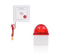 Retekess TH103 Système d'Appel Urgence Senior, Système d'Appel | Adapté aux seniors et patients âgés pour usage domestique, kit 1 bouton + 1 récepteur, étanche IP54