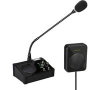 Retekess TW106 Haut-parleur de fenêtre, interphone, Dual Way Bank Intercom System, interphone de fenêtre à 2 voies pour école, billetterie, cabinet médical, clinique, banque