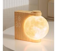 RETEYUNG Réveil et Veilleuse Enfant avec Simulateur d'Aube - Réveil Lumineux avec 15 Sonneries, Fonction Snooze, 8 Couleurs RGB, 10 Sons Naturels avec Minuterie - Cadeau pour Filles, Garçons