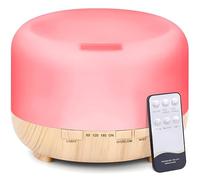 Retoo Diffuseur d'arômes, humidificateur d'aromathérapie à ultrasons 500 ML, diffuseur d'huiles essentielles avec 12 Couleurs de lumière LED, diffuseur d'huiles essentielles, Lampe parfumée