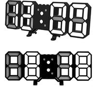 Retoo Horloge numérique électronique 3D LED avec USB et Grands Chiffres Affichage 12/24 Heures Réveil, température, Affichage Calendrier, Horloge Murale ou posée pour Chambre à Coucher, Salon