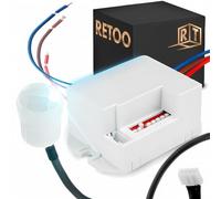 Retoo Mini détecteur de mouvement PIR capteur crépusculaire 120°/360° 3/6m IP20
