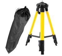 Retoo Trépied pour Laser, Niveaux et Projecteurs, Télescopique Support Aluminium 44-119 cm Avec Filetage 5/8", Niveau À Bulle Intégré, Pied De Chantier Pour Atelier, Garage