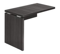 Retour suspendu Shiny L 100 x P 60 cm plateau noir ébène piétement plein bois - - Bruneau