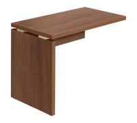 Retour suspendu Shiny L 100 x P 60 cm plateau noyer piétement plein bois - - Bruneau