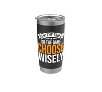 Retournez la table ou le jeu choisissez Wisely Game Night Gobelet isotherme en acier inoxydable double paroi