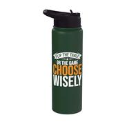 Retournez la table ou le jeu choisissez Wisely Game Night Stainless Steel Insulated Water Bottle
