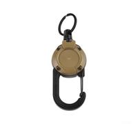 Retractable Badge Reel with Steel Wire Rope Carabiner Clip(Yellow) | Steel wire rope, auto-retract mechanism, secure badge pour access, daily use, office essential