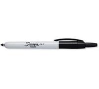 Marqueur permanent - pointe fine rétractable - noir - RT Sharpie