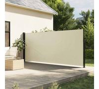 vidaXL Auvent latéral rétractable crème 140x300 cm