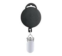 Retractable Towel Clip - No Drill Adhesive Dishcloth Wall Mount Holder | ABS + Retracting Pull Mechanism + Wall Mounted Towel Clip + Home Dishcloth Hanger + Bathroom RV Shower Gym Apartment