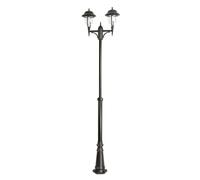 Retro 295 cm 2xE27 lanterne de parc noire IP43 SU-MA Prince OGMWN 2 O
