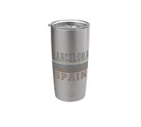 Retro Barcelona Espagne Gobelet isotherme en acier inoxydable double paroi