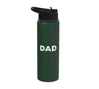 Retro Daddy Vintage Dad Word Dad Citations One Word Dad Stainless Steel Insulated Water Bottle