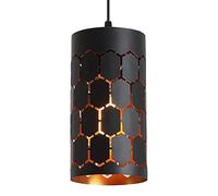Rétro Fer Art Suspension plafonnier personnalité cylindrique réglable Suspension pour Foyer, Table de Billard, Salle à Manger, Ferme, Club, Bar Suspension lumière Base E27