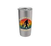 Rétro fête des pères Bigfoot Dad You're a Legend Like Bigfoot ! Gobelet isotherme en acier inoxydable double paroi