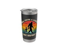 Rétro fête des pères Bigfoot Dad You're a Legend Like Bigfoot ! Gobelet isotherme en acier inoxydable double paroi