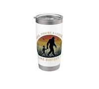 Rétro fête des pères Bigfoot Dad You're a Legend Like Bigfoot ! Gobelet isotherme en acier inoxydable double paroi