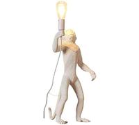 Rétro Lampes Murales Intérieure Créatif Singe Résine Applique Murale Industrielle Vintage Éclairage Mural Lampe de chevet Salon Luminaire E27 Pour Bar Salle À Manger Café (blanc,lampe de table A)