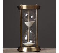 Rétro Métal Sablier Minuterie Verre Minuterie Sable Verre Une Heure Verre Vintage Salon Décor Cadeau, 60min