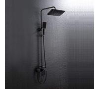 Retro Old Black Shower Set Système de Douche à Main Baignoire Home épais Booster Booster Faucet Buset 3 Fonction Splay Spray Tapez Fixe