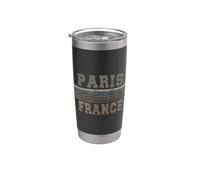 Rétro Paris France Gobelet isotherme en acier inoxydable double paroi