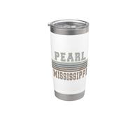 Retro Pearl Mississippi Gobelet isotherme en acier inoxydable double paroi