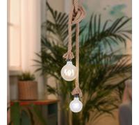 Rétro plafond suspendu lampe corde corde salon salle à manger éclairage pendentif lampe