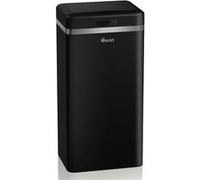 SWAN SWKA4500BNEU Poubelle rétro avec capteur d'ouverture automatique, métal, 45 L, design vintage noir