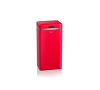 Retro Poubelle à Ouverture Automatique avec Capteur, Métal, 45 Litres, Vintage SWKA4500RN Rouge