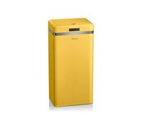 Swan Retro Poubelle de Cuisine Automatique, Capteur de Mouvement, 45 Litres, Métallique, Poubelle Intelligente de Recyclage Grande Capacité, Design Vintage, Jaune