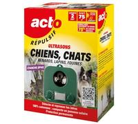 Retrò Répulsif ultrasons RUSCH3 – Chiens, chats, renards, lapins, fouines – Système photovoltaïque