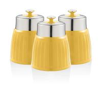 Retro Set 3 Boîtes de Rangement Cuisine 1,2L Hermétiques pour Pâtes Riz, Vintage SWKA1024YE
